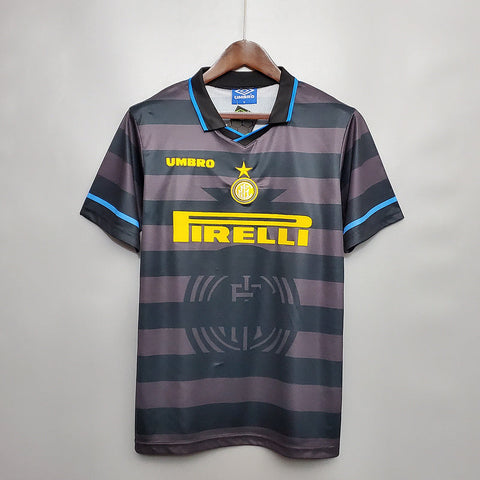 Camisa Inter de Milão Retrô 1997/1998 Cinza - Umbro - Vilas Store