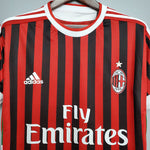 Camisa Milan Retrô 2011/2012 Vermelha e Preta - Adidas - Vilas Store