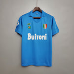 Camisa Napoli Retrô 1987/1988 Azul - Vilas Store