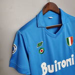 Camisa Napoli Retrô 1987/1988 Azul - Vilas Store