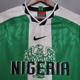 Camisa Nigéria Retrô 1996 Verde e Branca - Nike - Vilas Store