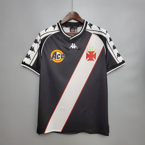 Camisa Vasco Retrô 2000 Preta - Kappa - Vilas Store