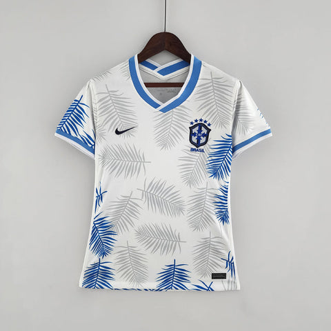 Camisa Feminina Seleção Brasil Nike - Branca - Conceito Floresta Amazônica - Vilas Store