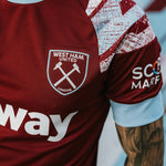 Camisa West Ham United I 22/23 Umbro - Bordo - Vilas Store