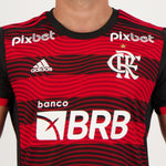 Camisa Flamengo I [Com Patrocínio] 22/23 Adidas - Rubro Negro - Vilas Store