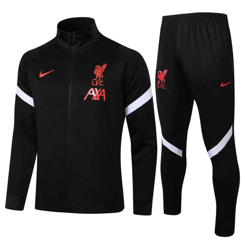 Conjunto Liverpool 21/22 Preto e Vermelho - Nike - Com Fecho - Vilas Store