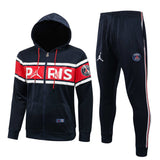 Conjunto PSG 21/22 Azul e Vermelho - Nike - Com Fecho e Capuz - Vilas Store