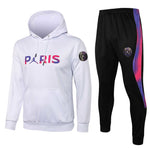 Conjunto PSG 21/22 Branco e Preto - Jordan - Com Capuz - Vilas Store