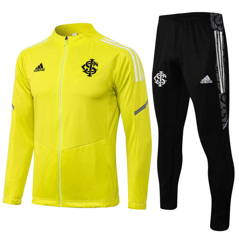 Conjunto Internacional 21/22 Amarelo e Preto - Adidas - Com Fecho - Vilas Store