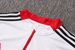 Conjunto Flamengo 21/22 Branca - Adidas - Com Ziper - Vilas Store