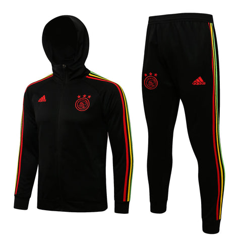 Conjunto Ajax 2122 Preta - Adidas - Com Capuz - Vilas Store