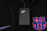 Conjunto Barcelona 21/22 Preta e Roxa - Nike - Com Fecho - Vilas Store