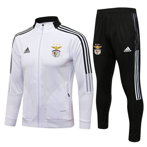 Conjunto Benfica 21/22 Branca - Adidas - Com Fecho - Vilas Store
