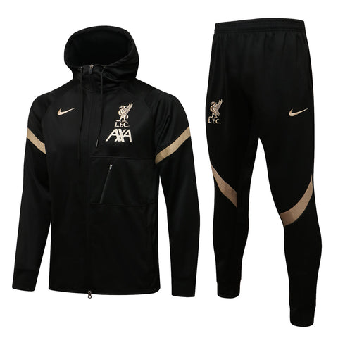 Conjunto Liverpool 21/22 Preta - Nike - Com Capuz - Vilas Store