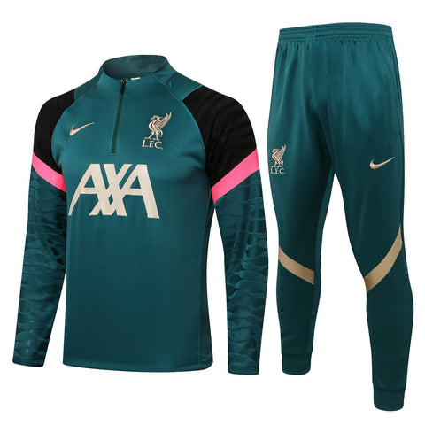 Conjunto Liverpool 21/22 Verde - Nike - Com Ziper - Vilas Store