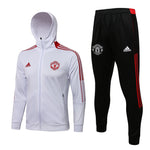 Conjunto Manchester United 21/22 Branca - Adidas - Com Capuz - Vilas Store