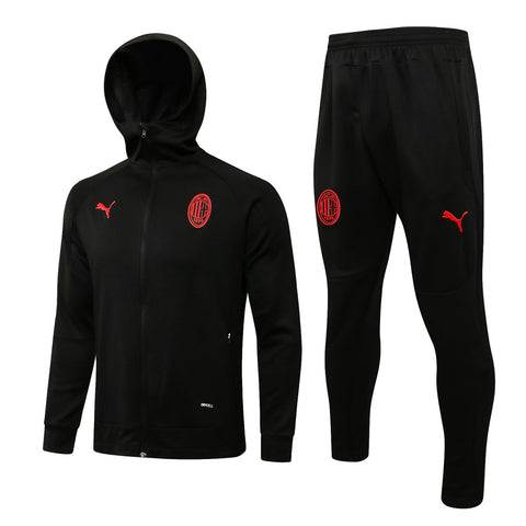 Conjunto Milan 21/22 Preta - Puma - Com Capuz - Vilas Store