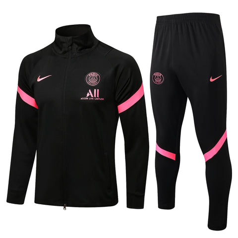 Conjunto PSG 2122 Preta e Rosa - Nike - Com Fecho - Vilas Store