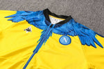 Conjunto Napoli 21/22 Amarelo e Preto - Kappa - Com Fecho - Vilas Store