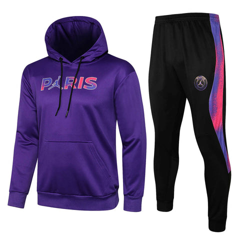 Conjunto PSG 21/22 Roxo e Preto - Jordan - Com Capuz - Vilas Store