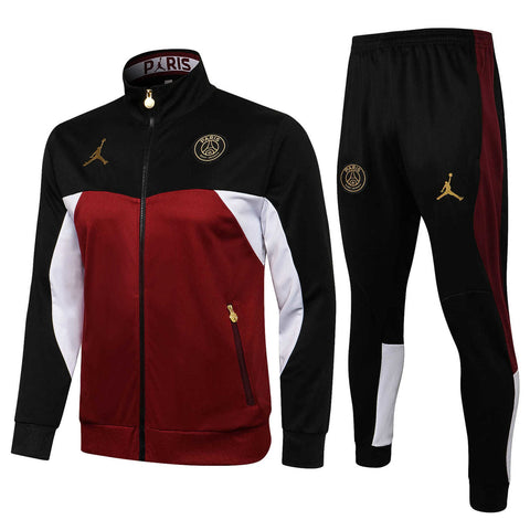 Conjunto PSG 21/22 Preto e Vermelho - Nike Jordan - Com Fecho - Vilas Store