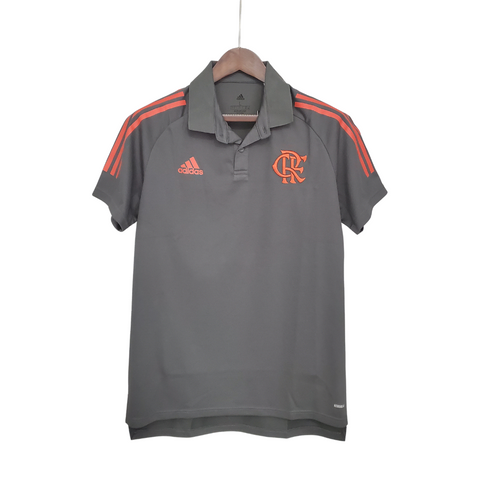 Camisa Polo Flamengo Cinza - Masculina - Vilas Store