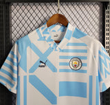 Camisa Manchester City Pré Jogo 22/23 Puma - Azul - Vilas Store