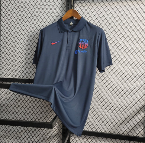Camisa Barcelona Polo 22/23 Nike - Azul - Vilas Store