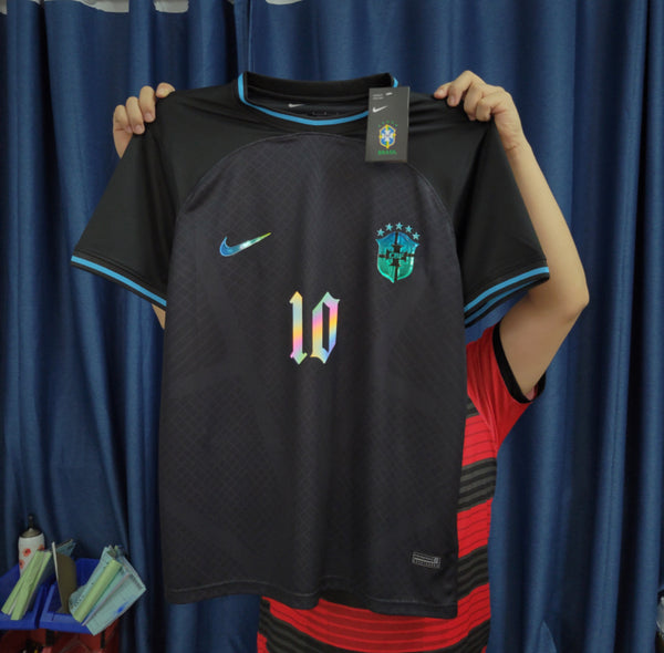 Black Friday - Camisa Brasil Nike uniforme 3 > preta/amarela - Ref