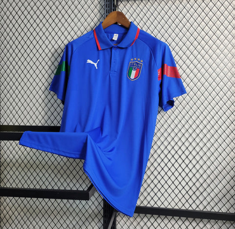 Camisa Seleção Itália Polo 22/23 Puma - Azul - Vilas Store