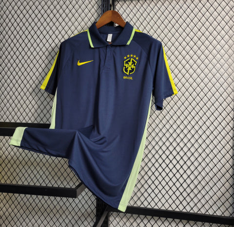Camisa Polo Brasil 23/34 Azul - Masculina - Vilas Store