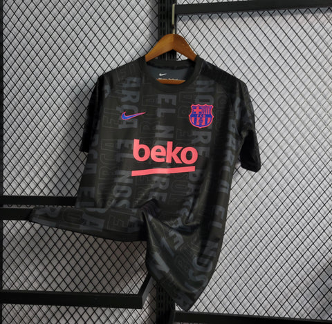 Camisa Barcelona Treino 2022 Nike - Preto - Vilas Store