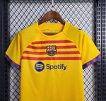 Kit Infantil Barcelona 23/24 Nike - Amarelo e Vermelho - Vilas Store