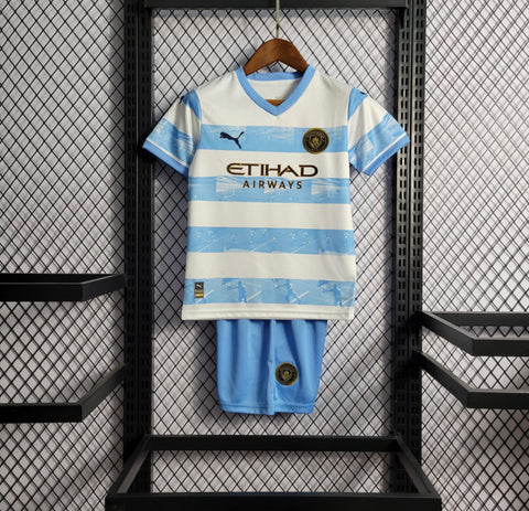 Kit Infantil Manchester City 22/23 Puma - Azul - Vilas Store