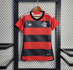 Camisa Feminina Flamengo I 23/24 Adidas - Rubro Negro - Vilas Store