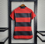 Camisa Feminina Flamengo I 23/24 Adidas - Rubro Negro - Vilas Store