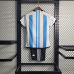 Kit Infantil Argentina 22/23 Adidas - Azul - 3 Estrelas - Vilas Store