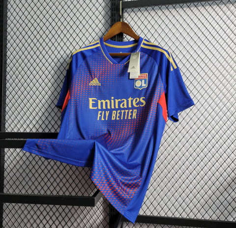 Camisa Olympique Lyon 22/23 Adidas - Azul - Vilas Store