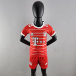 Kit Infantil Bayern de Munique 22/23 Adidas - Vermelho - Vilas Store