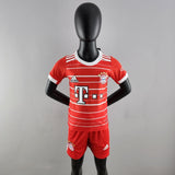 Kit Infantil Bayern de Munique 22/23 Adidas - Vermelho - Vilas Store