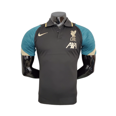 Camisa Polo Liverpool Preta - Masculina - Vilas Store