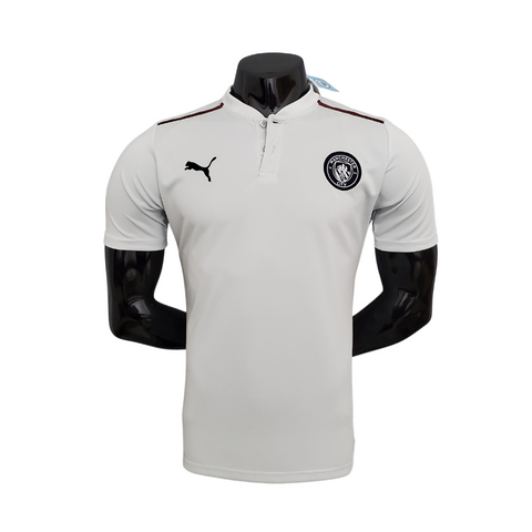 Camisa Polo Manchester City Branca - Masculina - Vilas Store