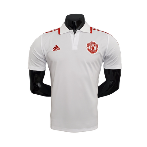 Camisa Polo Manchester United Branca - Masculina - Vilas Store