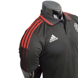 Camisa Polo Manchester United Preta - Masculina - Vilas Store