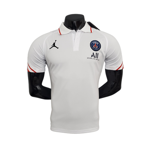 Camisa Polo PSG Jordan Branca - Masculina - Vilas Store