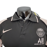 Camisa Polo PSG Preta e Branca - Masculina - Vilas Store